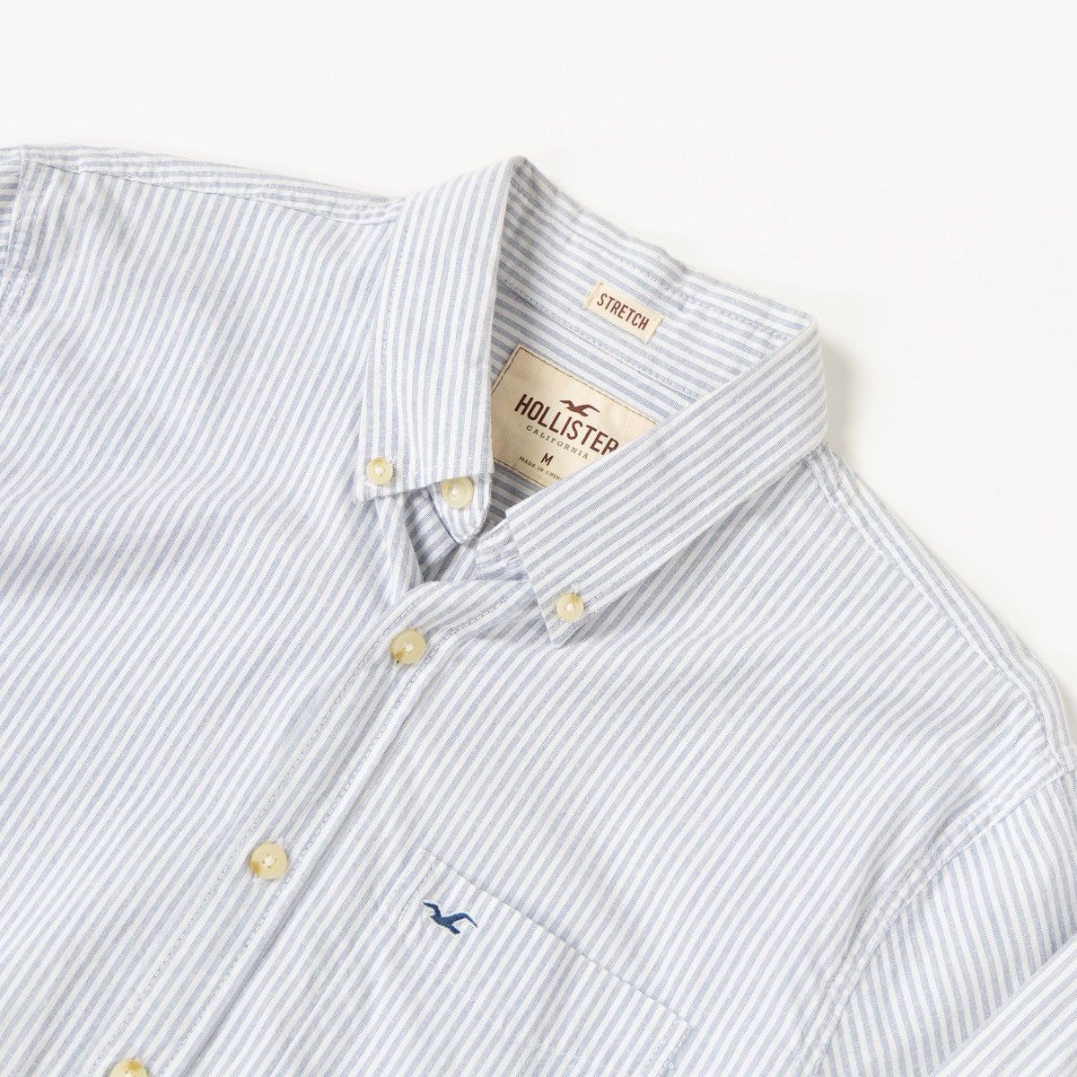 Hollister Hollister Striped Button Up Shirt Stretch Casual Long Sleeve Size US M / EU 48-50 / 2 - 3 Thumbnail