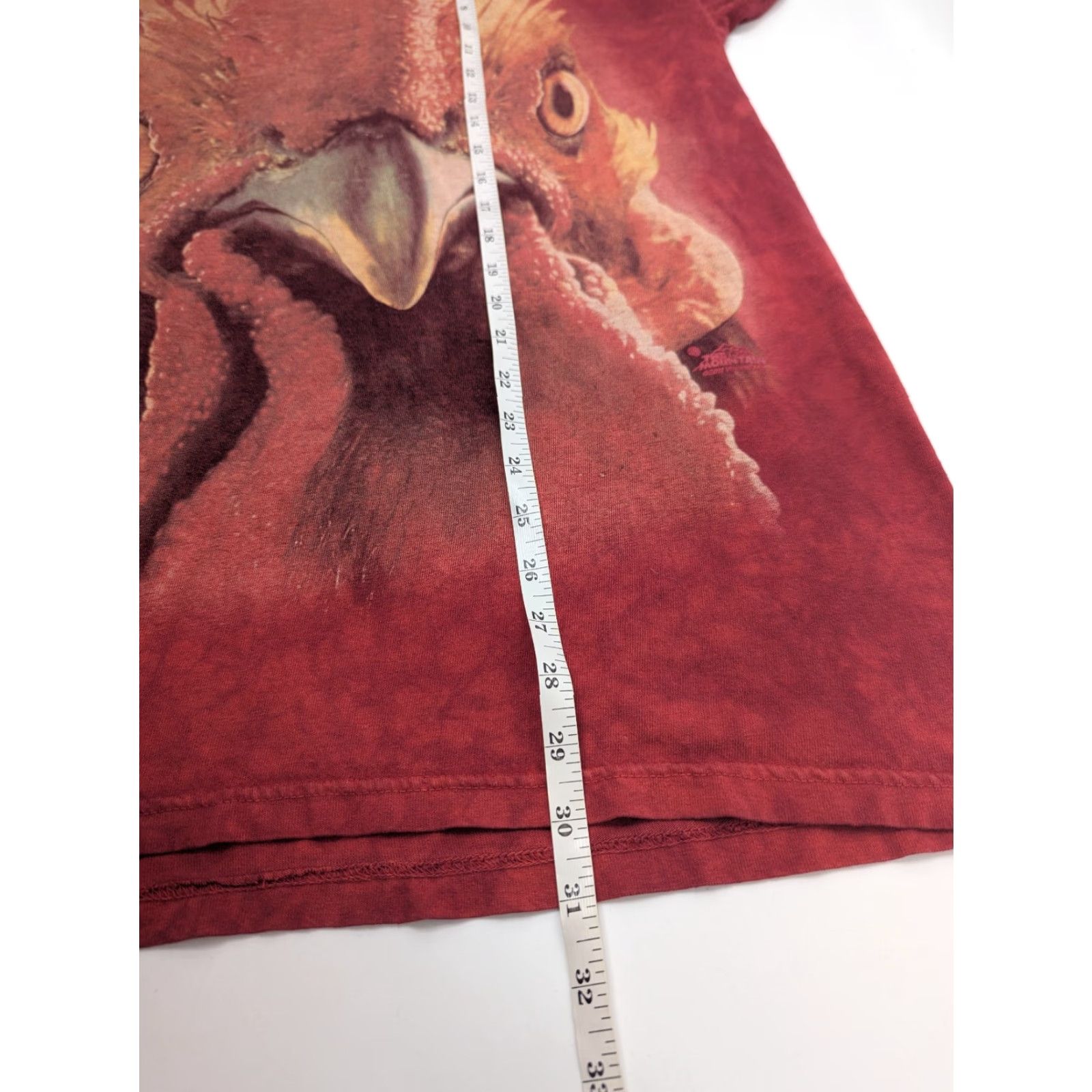 The Mountain The Mountain Red Tie Dyed Graphic T-Shirt Rooster Chicken Size Large Farm Animal Mens T-Shirt Red Animals 90s Size US L / EU 52-54 / 3 - 5 Thumbnail