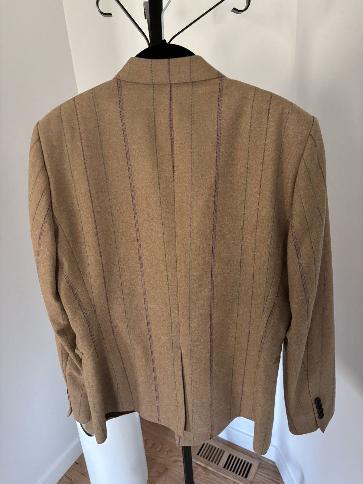 Noah Noah double breasted, striped cashmere blazer Size 38R - 4 Thumbnail