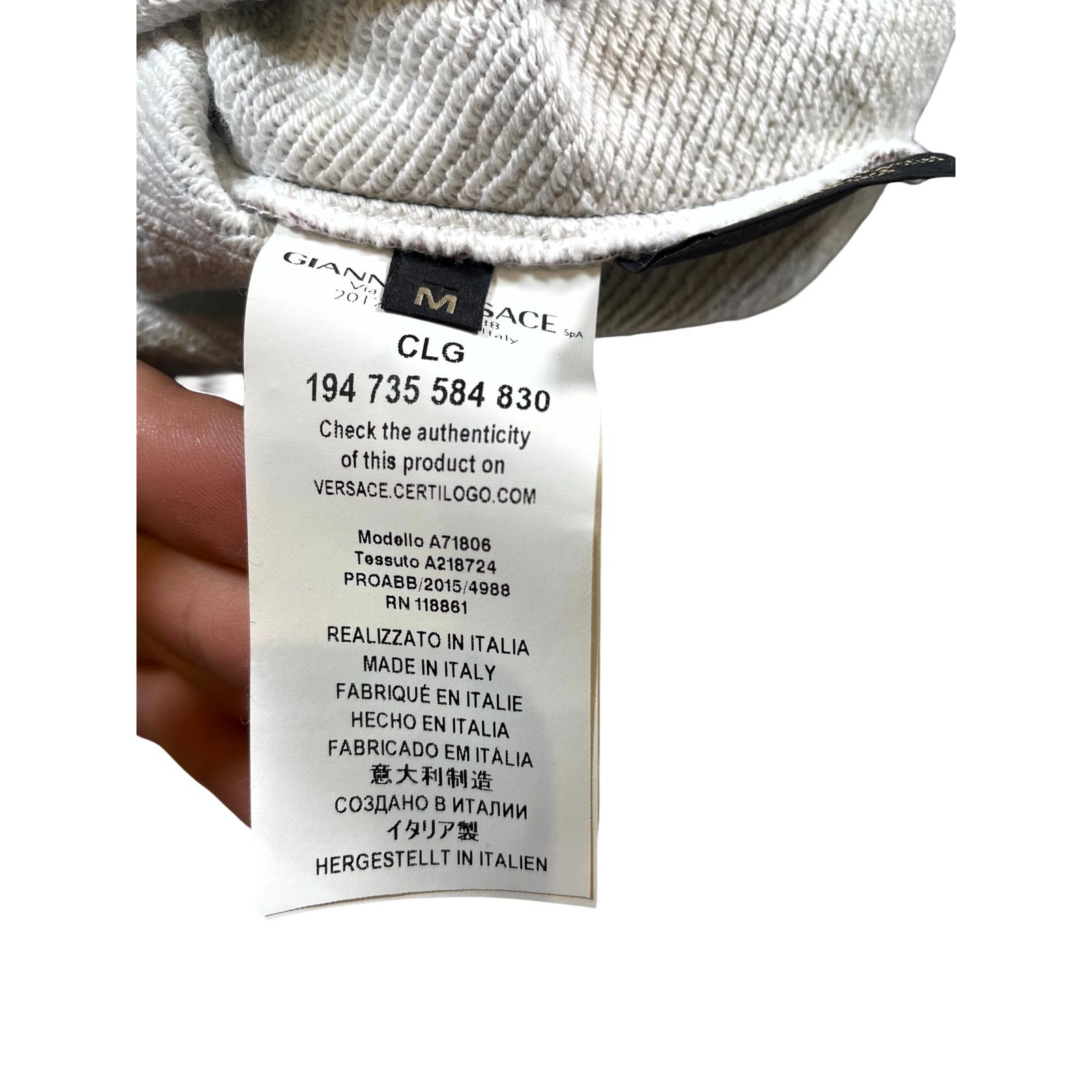Versace Versace Floral Crewneck Baby Blue & Purple Sweater Size US M / EU 48-50 / 2 - 5 Thumbnail