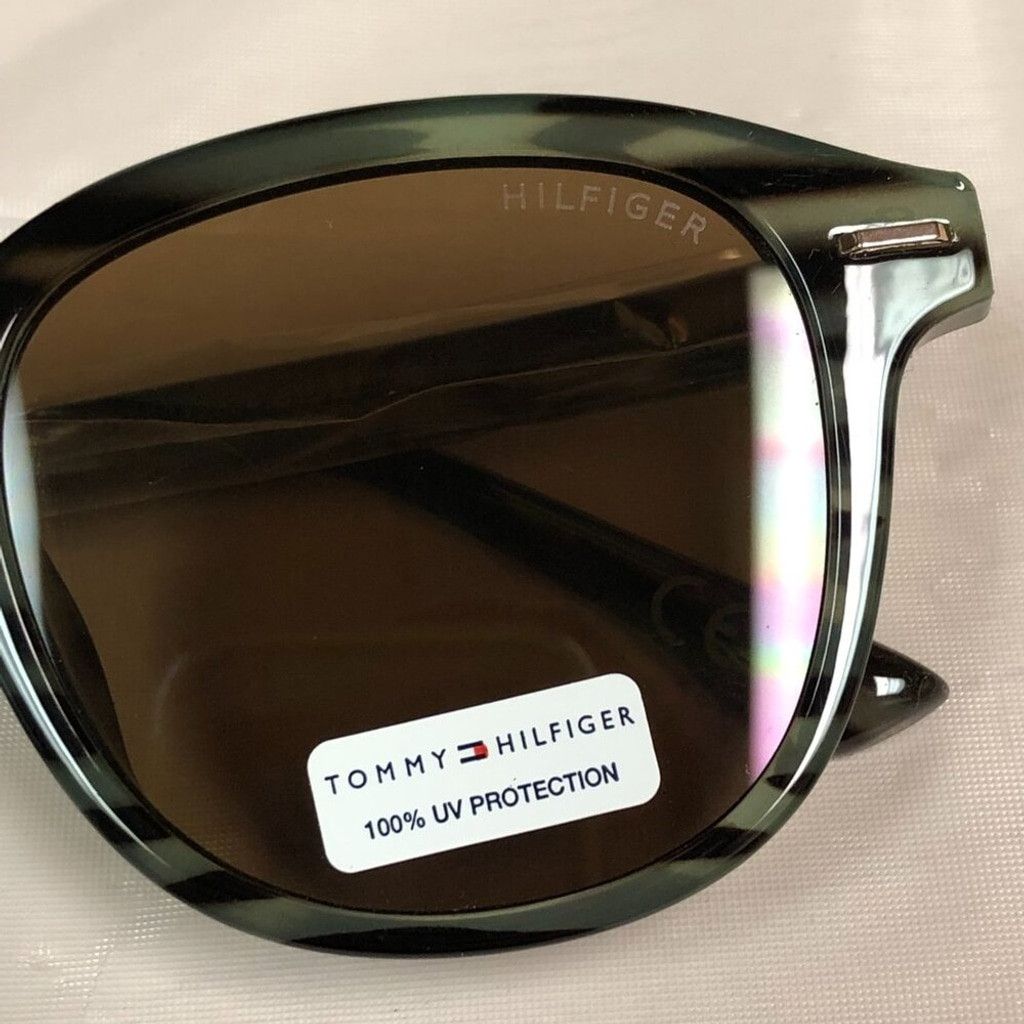 Tommy Hilfiger Tommy Hilfiger Round Frame Green Animal Print Sunglasses Size ONE SIZE - 3 Thumbnail