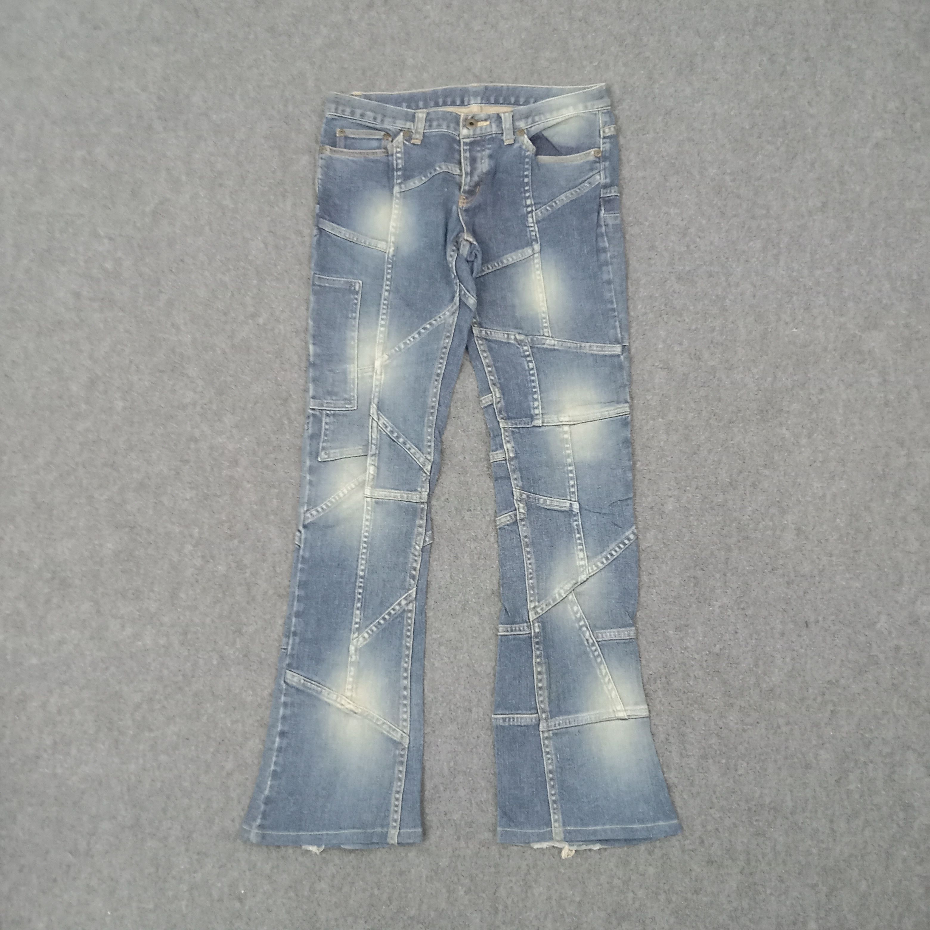 Hysteric Glamour Hysterics Glamour Patchwork Flare Denim Jeans C265N4 Size 31" - 5 Thumbnail