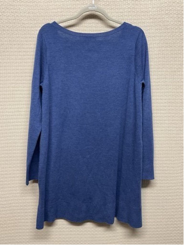 Eileen Fisher Eileen Fisher Wool HighLow Hem BoatNeck Sweater Women Size L Size L / US 10 / IT 46 - 4 Thumbnail