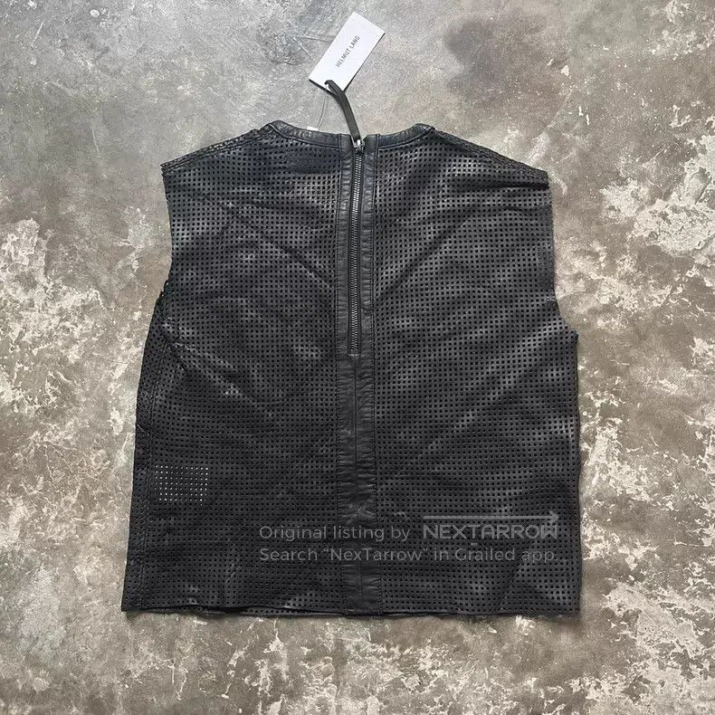 Other Helmut Lang size P Women's lamb leather cutout sleeveless v Size S / US 4 / IT 40 - 5 Thumbnail