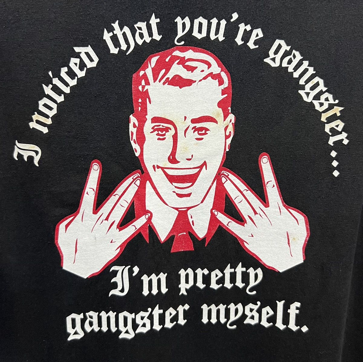 Delta × Vintage Vintage Westside Gangster Funny Humor Cartoon 2007 T-Shirt Size US XL / EU 56 / 4 - 3 Thumbnail