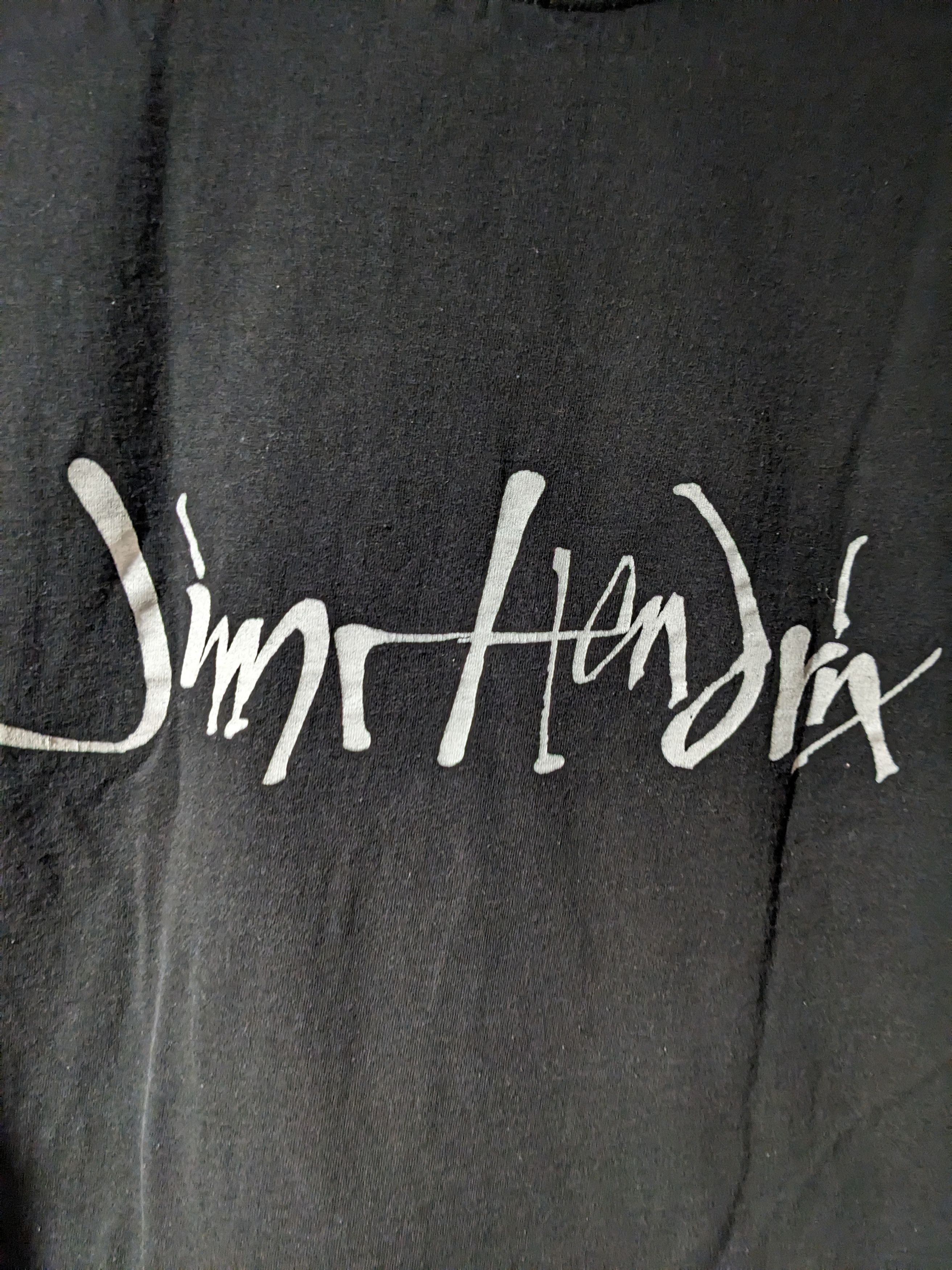 Jimi Hendrix × Vintage Vintage 90s Jimmy Hendrix Purple Haze Black X-Large T-Shirt Size US XL / EU 56 / 4 - 11 Thumbnail