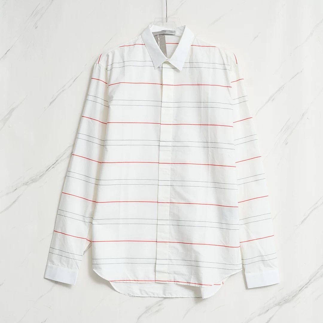 Dior Dior Men's Striped Long Sleeve Shirt Size US M / EU 48-50 / 2 - 1 Thumbnail