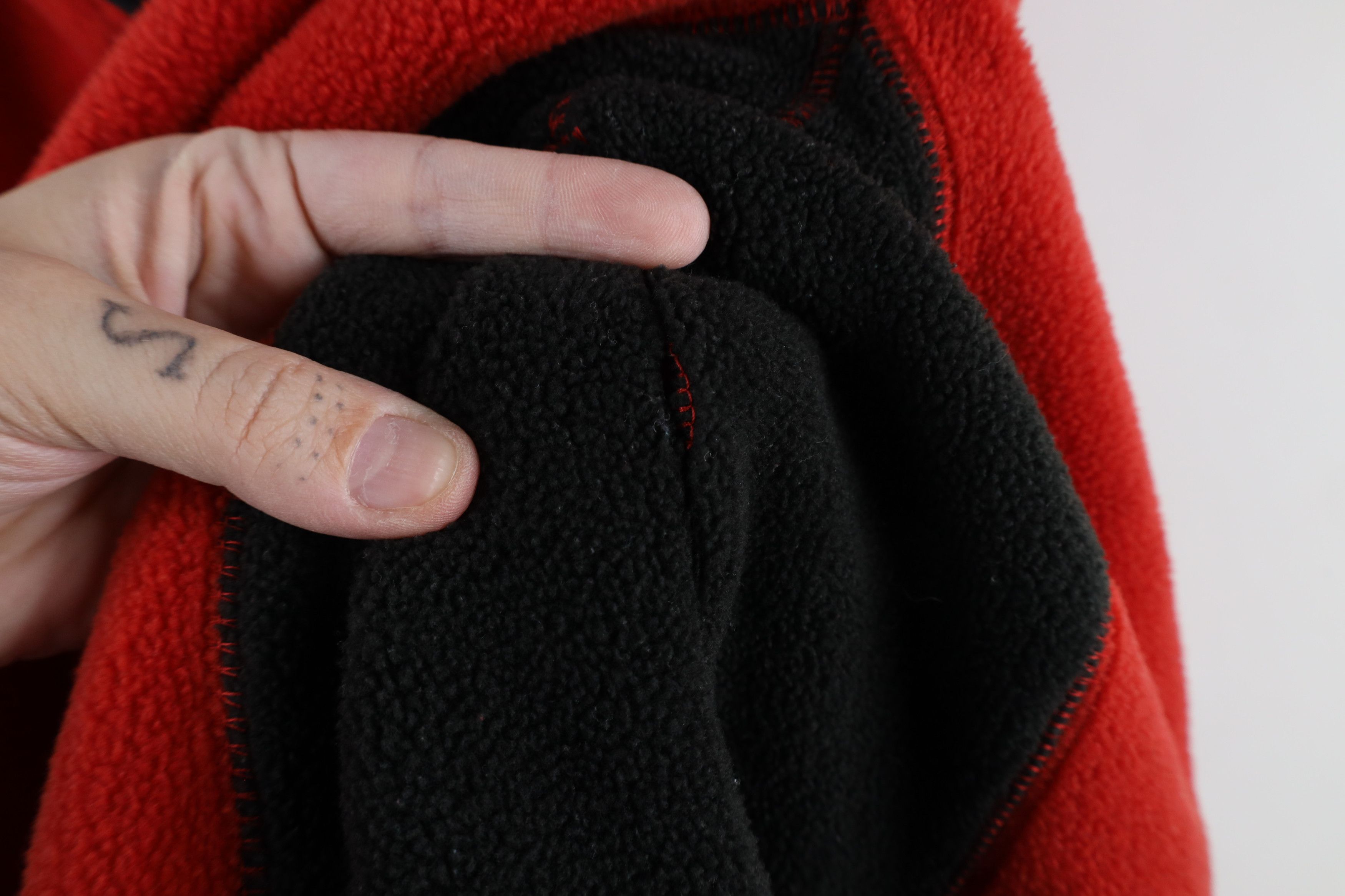 Gap × Vintage Vintage 90s Gap Heavyweight Block Half Zip Fleece Sweater Size US L / EU 52-54 / 3 - 6 Thumbnail