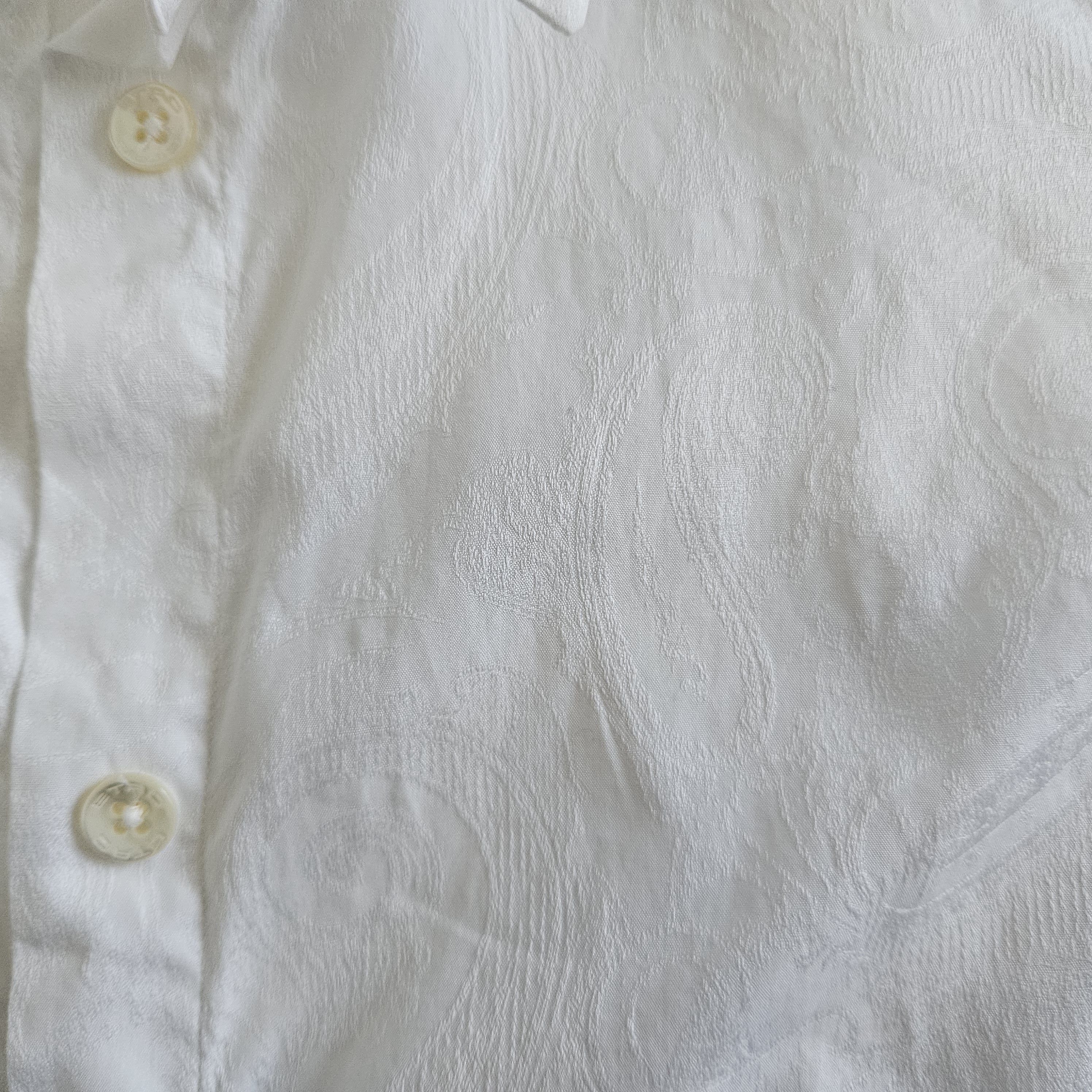 Etro Etro White Cotton Jacquard Shirt – Size IT 42, US 6 Size M / US 6-8 / IT 42-44 - 8 Thumbnail