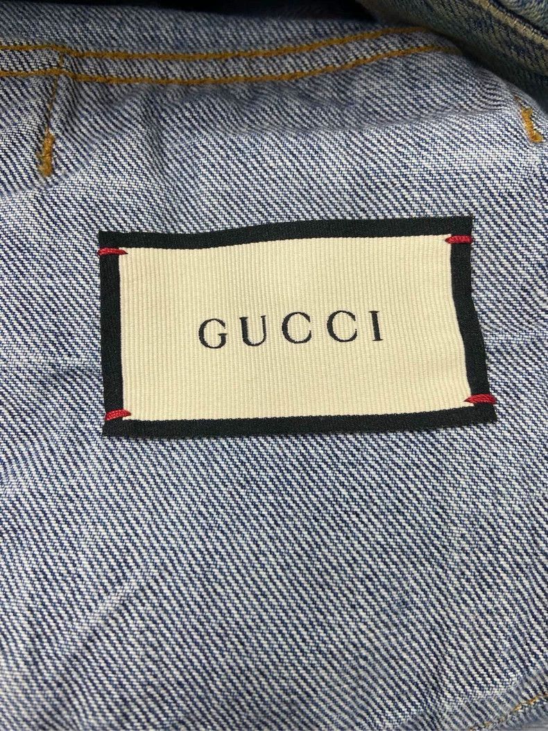 Gucci Gucci Cat Embroidered Denim Jacket-2506 Size US L / EU 52-54 / 3 - 4 Thumbnail