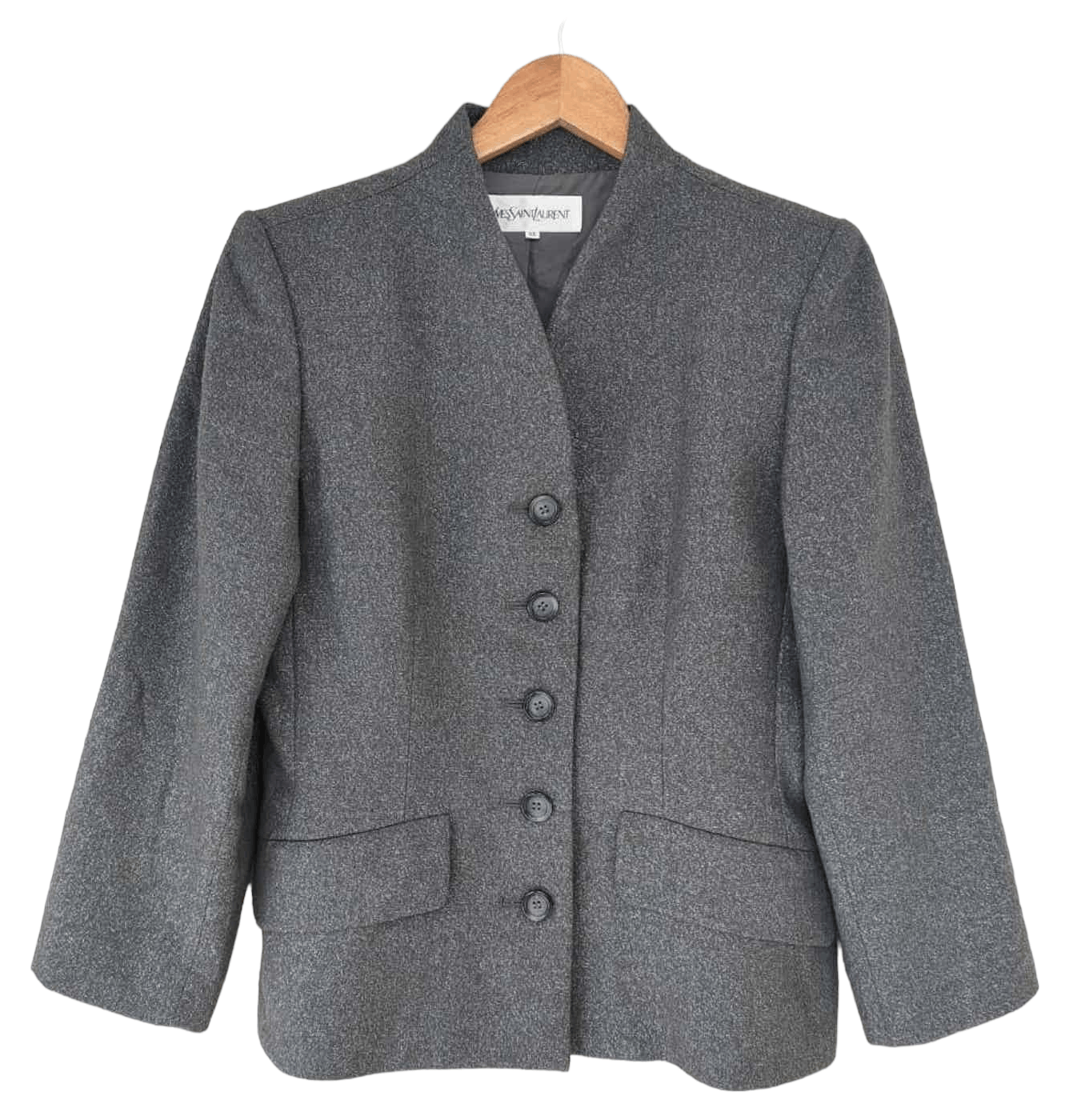 Yves Saint Laurent ❎ Yves Saint Laurent Glittering Wool Jacket Size S / US 4 / IT 40 - 1 Thumbnail