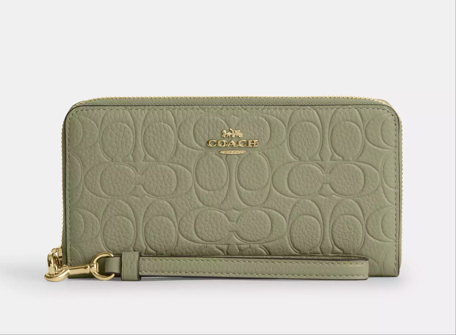 Coach Long Zip Around Wallet In Signature Leather CEW21 Size ONE SIZE - 8 Thumbnail