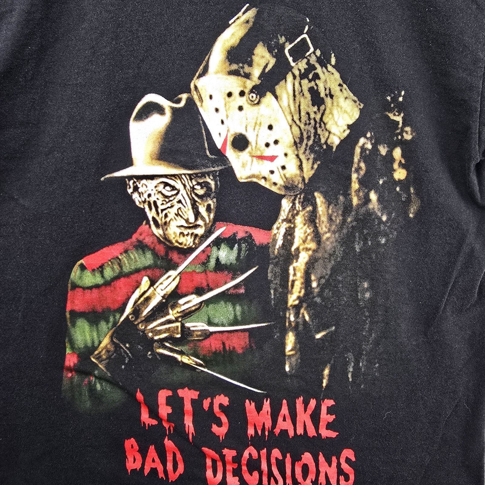 Other Freddy & Jason Shirt Mens Medium Black L Horror Movie Size US M / EU 48-50 / 2 - 2 Thumbnail