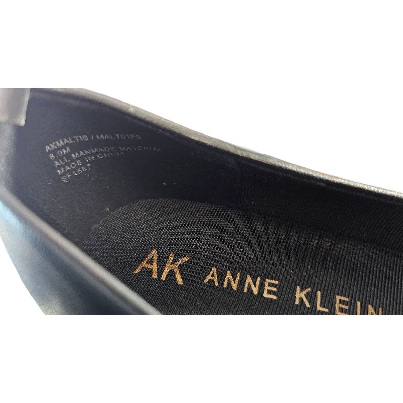 Anne Klein Anne Klein iFlex Black Slip-on Flats w Decorative Chain Sz 8 Size US 8 / IT 38 - 7 Thumbnail