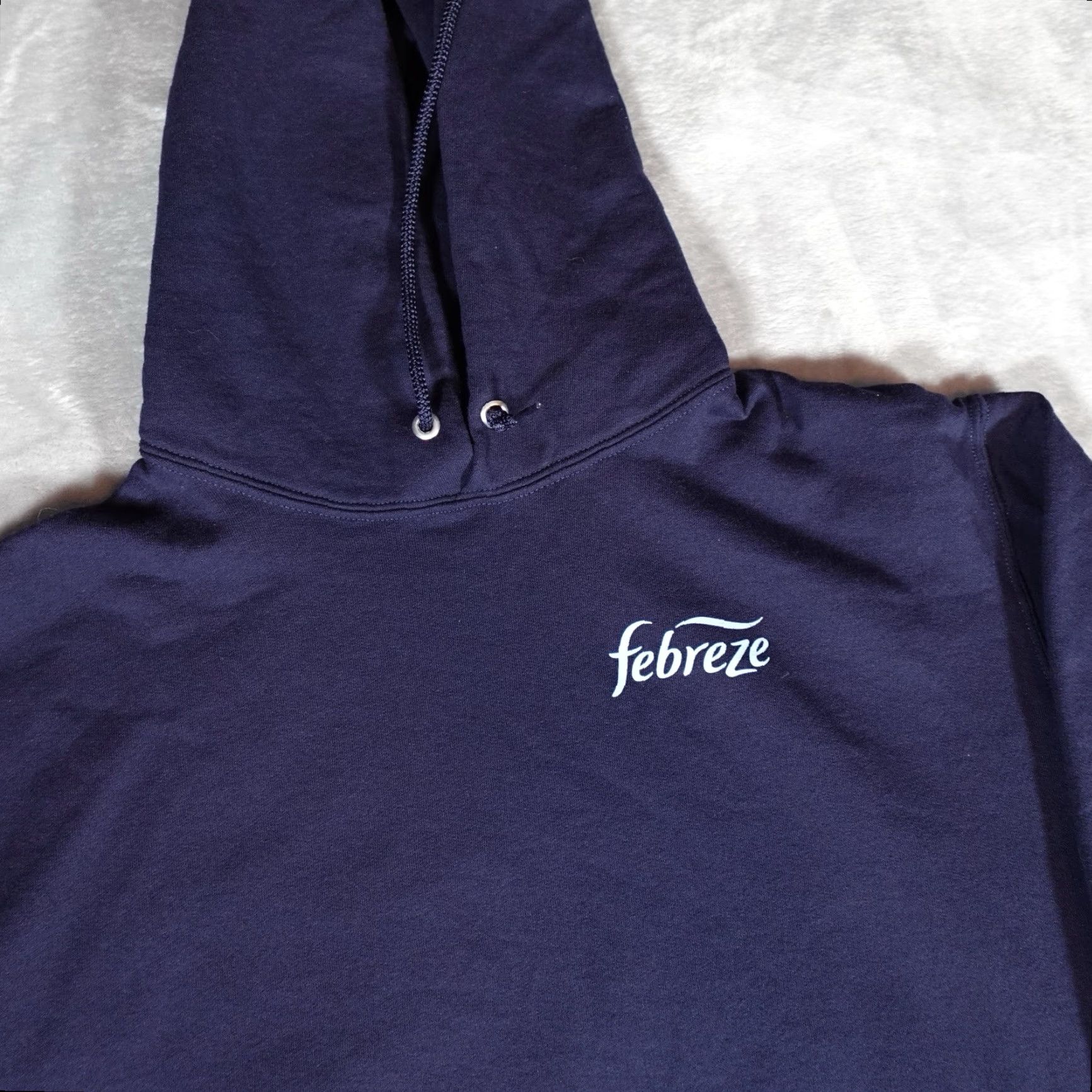 Vintage VINTAGE Febreze Hoodie Mens Medium Pullover Long Sleeve Fleece Blue Graphic Print Spring Fall Winter Size US M / EU 48-50 / 2 - 4 Thumbnail