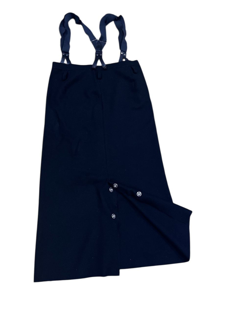 Yohji Yamamoto YOHJI YAMAMOTO WOOL SUSPENDER SKIRT Size 32" / US 10 / IT 46 - 18 Thumbnail