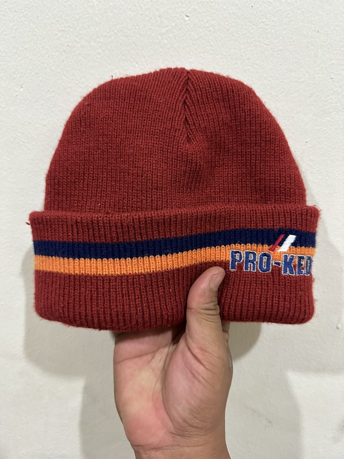 Pro-Keds VTG Pro-Keds Spell Out Logo Classic Beanie Size ONE SIZE - 1 Thumbnail