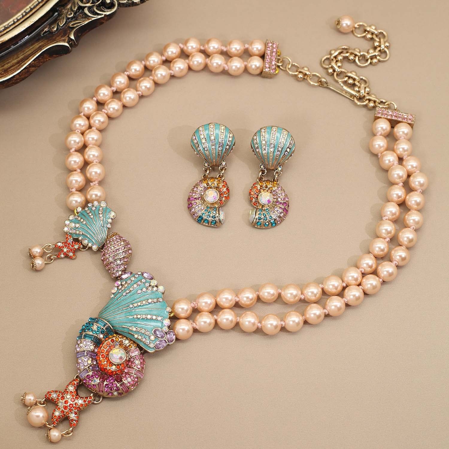 Other vintage shell conch pearl seaside vacation necklace Size ONE SIZE - 1 Thumbnail