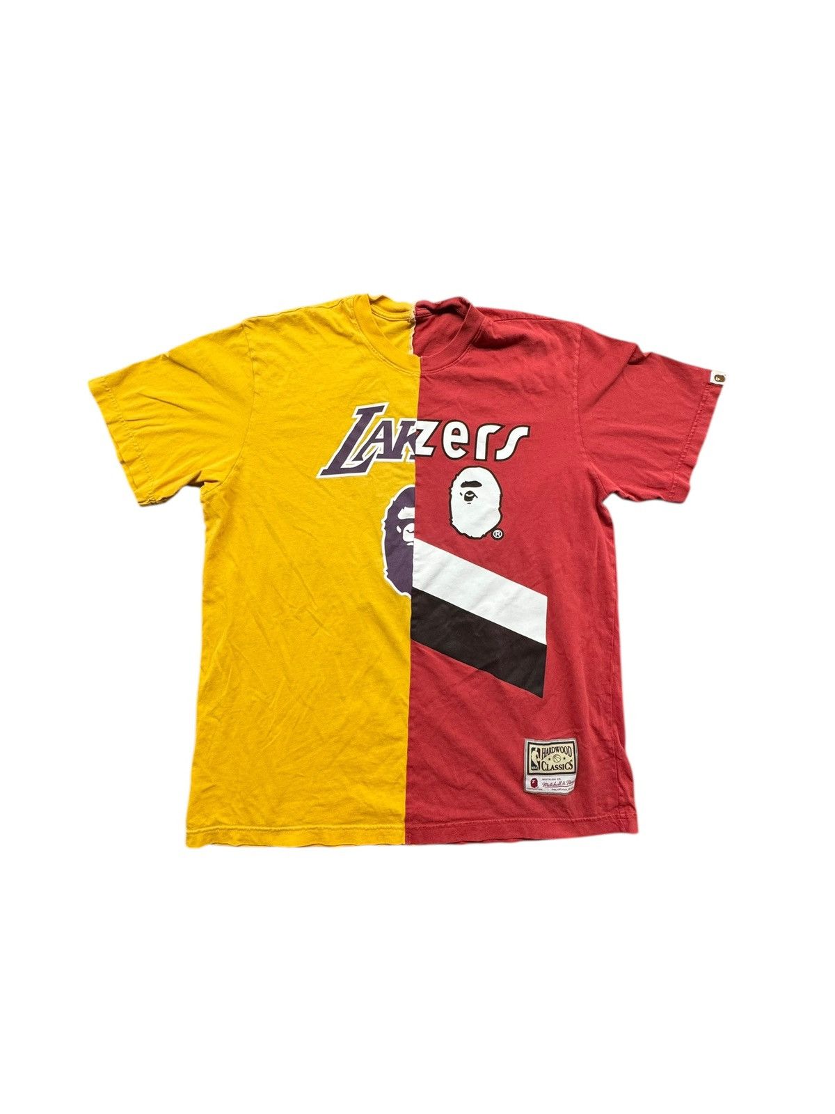 Bape Mitchell Ness Mitchell Ness Lakers Tee | Grailed