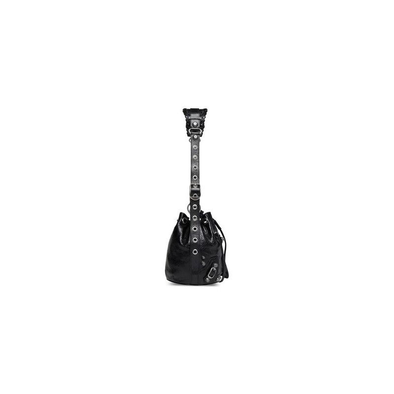 Balenciaga o1tr1nto1125 Size: OS / Le Cagole XS Bucket Bag in Black Size ONE SIZE - 4 Thumbnail