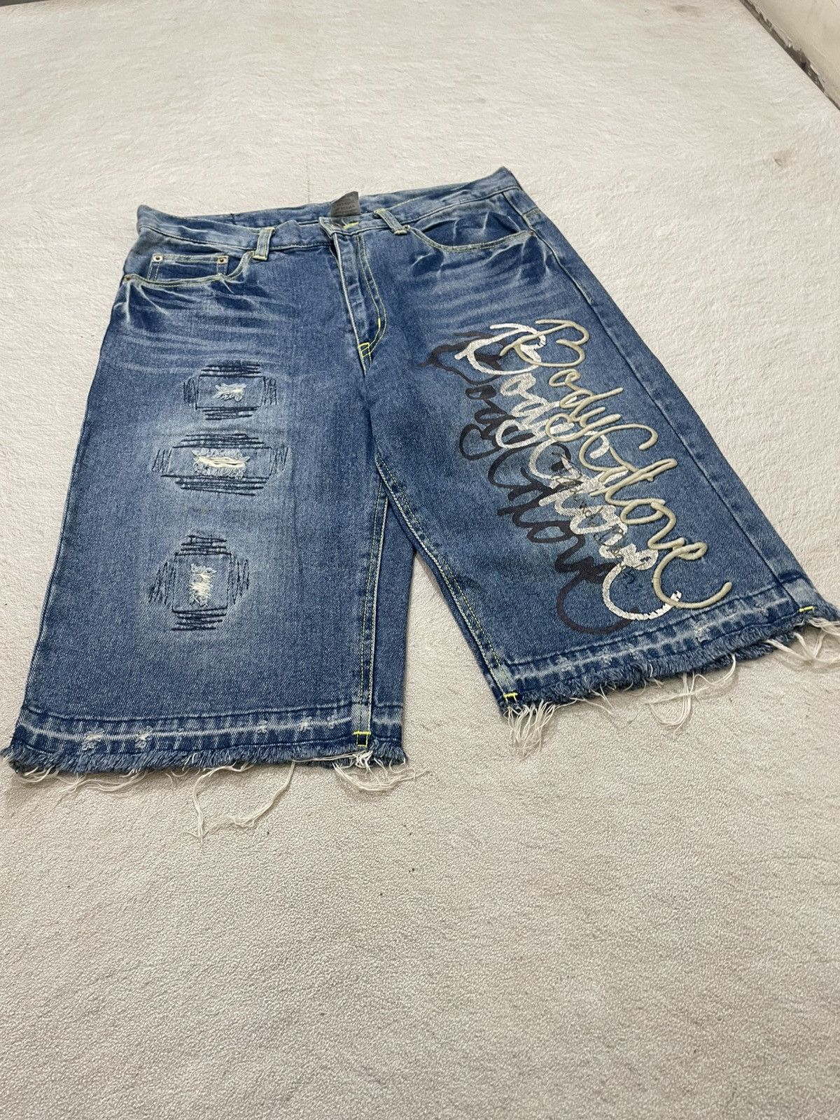 Japanese Brand 2000s Japan Brand Jorts Denim Embroidered Y2K If6was9 Size US 32 / EU 48 - 3 Thumbnail