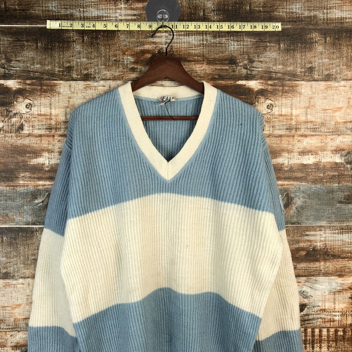 Vintage DL Porto Bellos Blue White Knitwear #C610 Size US L / EU 52-54 / 3 - 2 Thumbnail