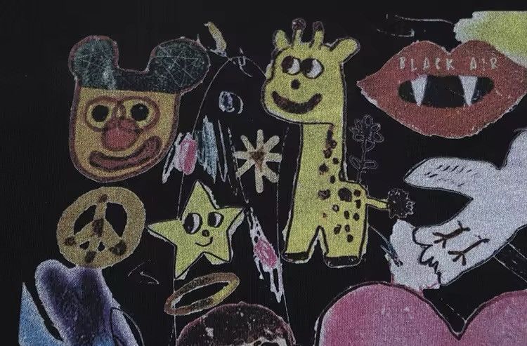 Vintage Cartoon Streetwear Harajuku Painting Graphic T Shirt Size US M / EU 48-50 / 2 - 3 Thumbnail