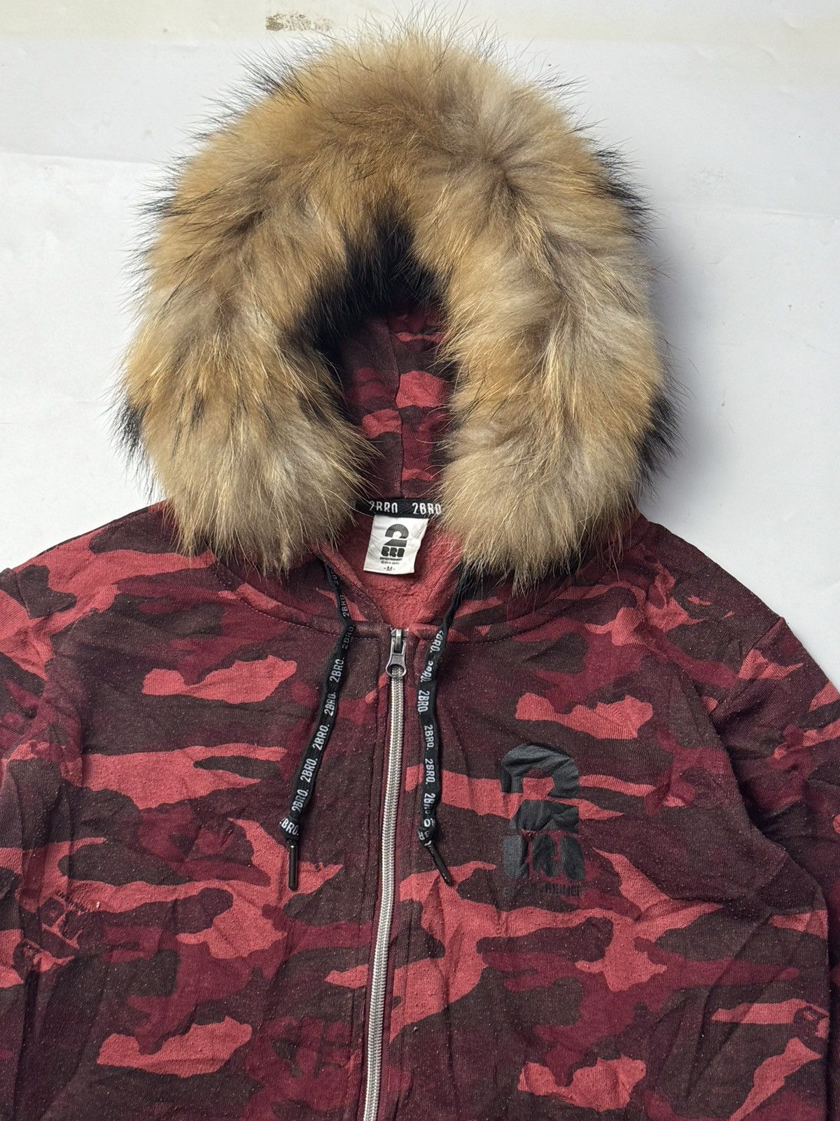 Hysteric Glamour × Japanese Brand × Le Grande Bleu (L.G.B.) Fur Hoodie Red Camo Japanese 2Bro Styled Size US M / EU 48-50 / 2 - 3 Thumbnail