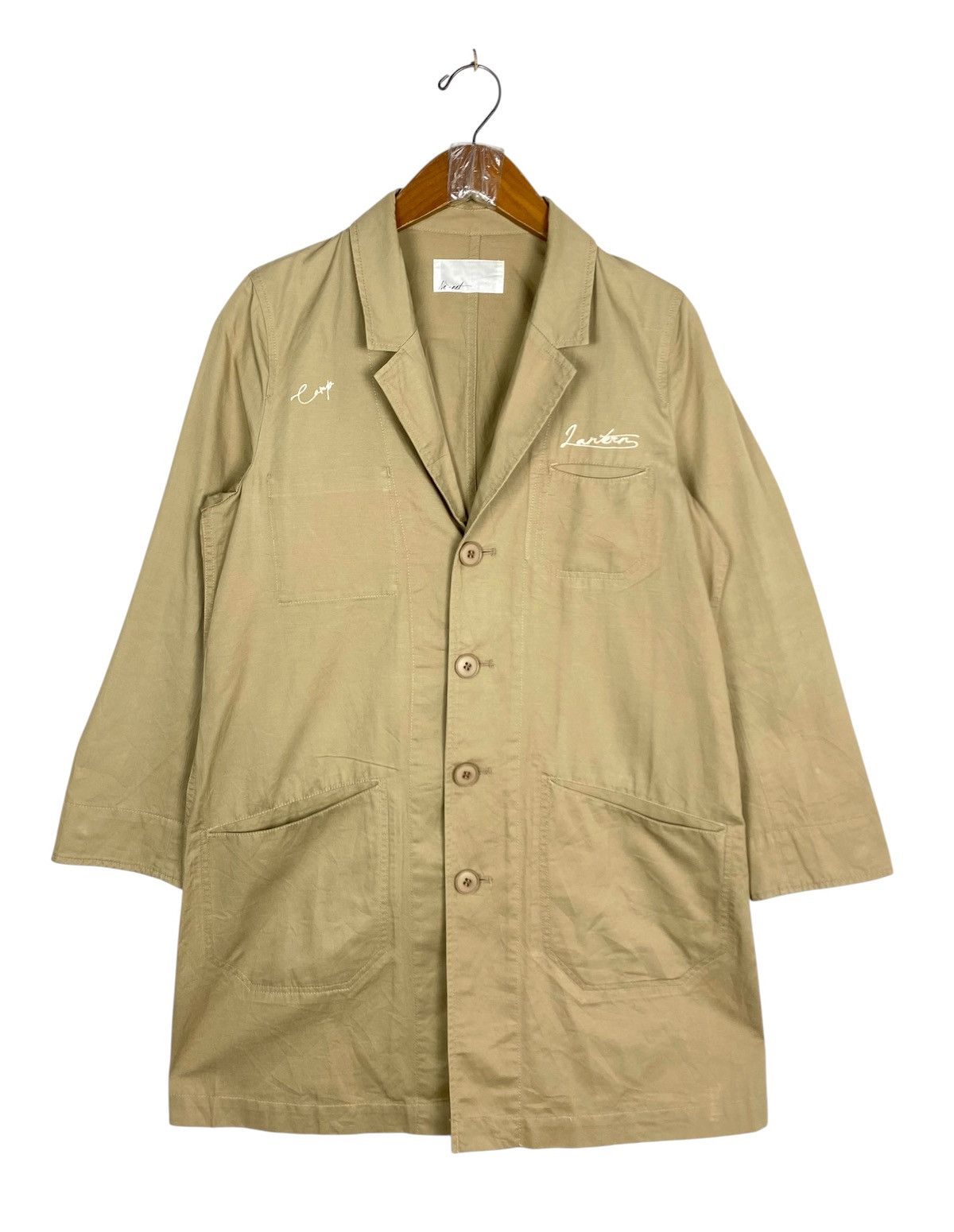 Ne-Net Rare‼️ Ne-net Beige Linen Trench Coat Size S / US 4 / IT 40 - 1 Thumbnail
