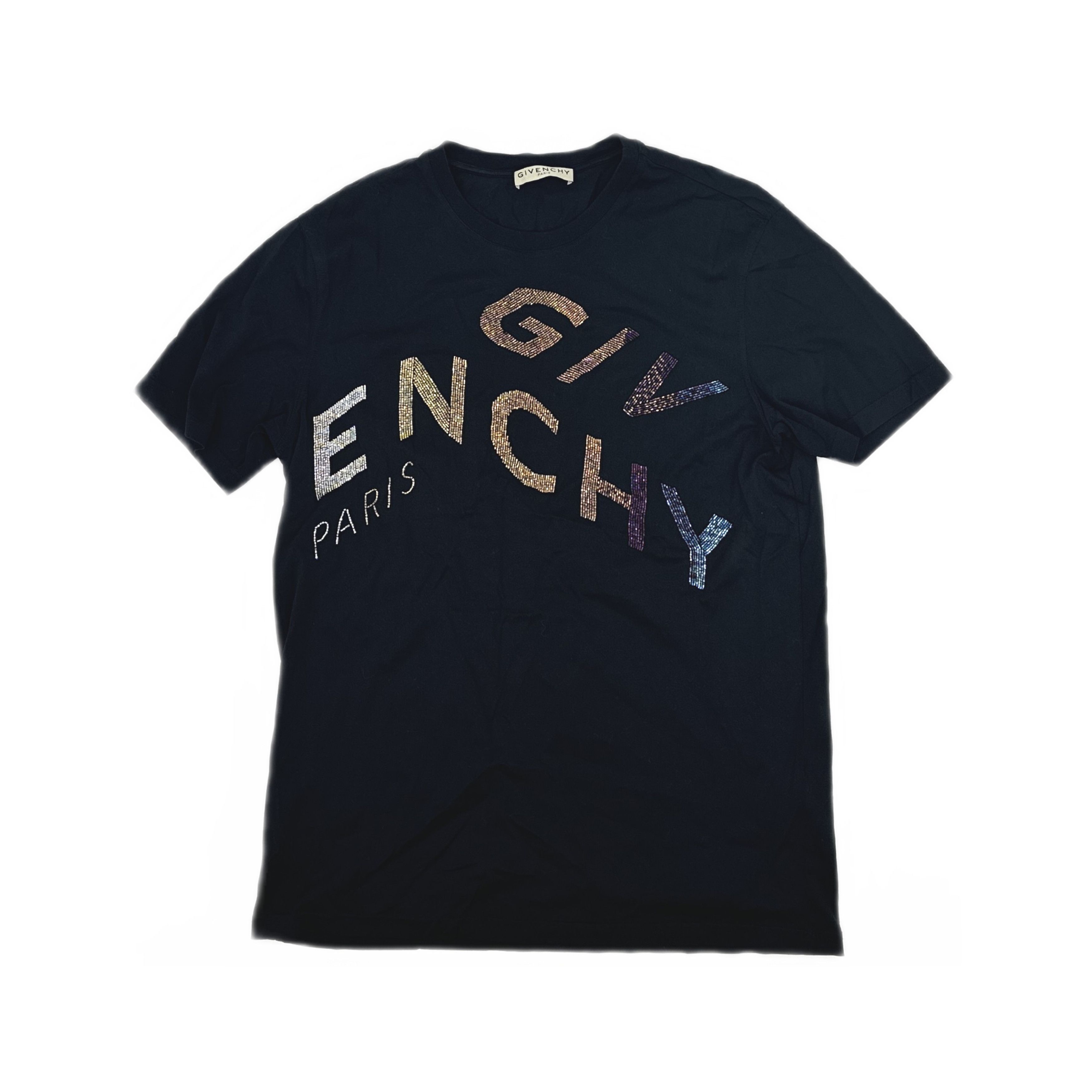 Givenchy Givenchy Rhinestone Logo T-Shirt Size S Size US S / EU 44-46 / 1 - 1 Thumbnail
