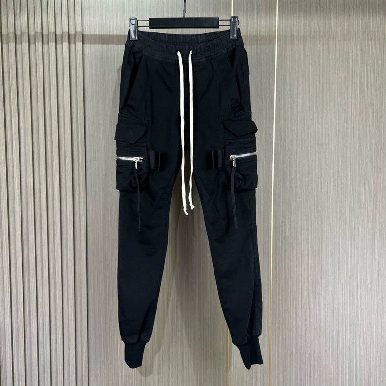 Rick Owens Black Cargo Long Pants Size 44-2505