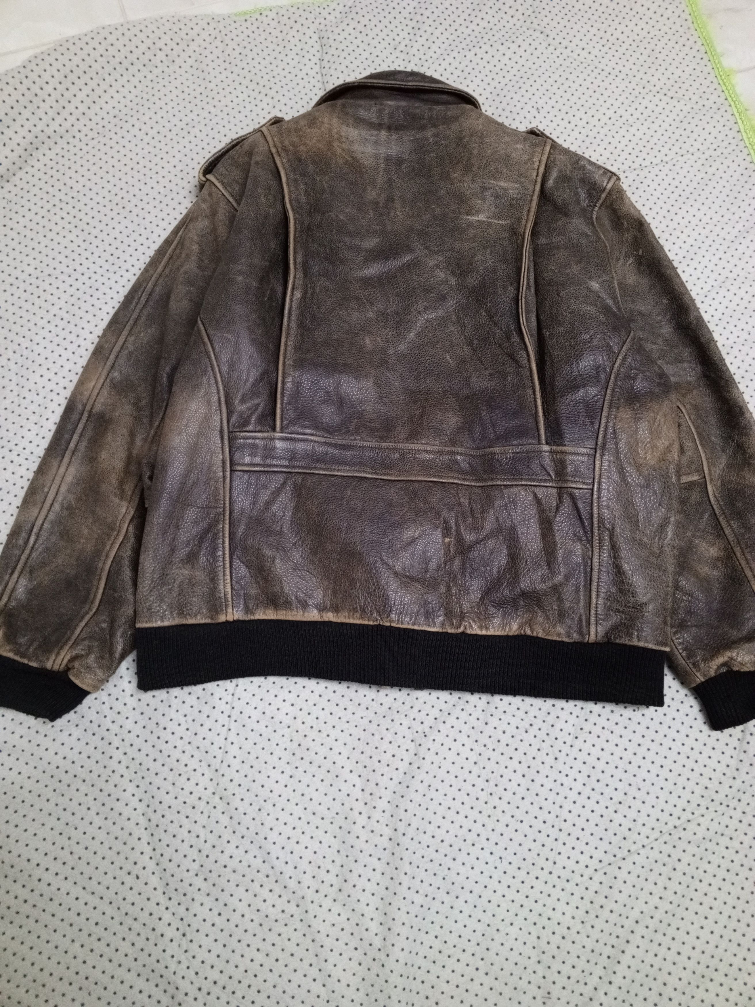 Other DANBURY USA ARMY STYLE LEATHER JACKET Size US L / EU 52-54 / 3 - 4 Thumbnail