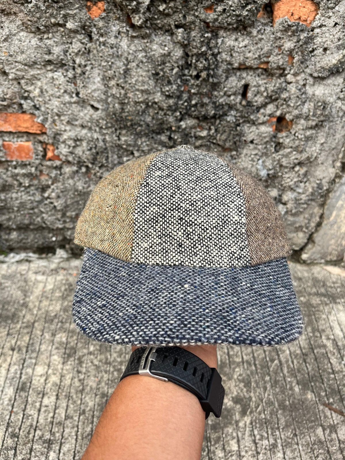 Other Hanna Hats Of Donegal Baseball Cap Patchwork Tweed Size ONE SIZE - 1 Thumbnail