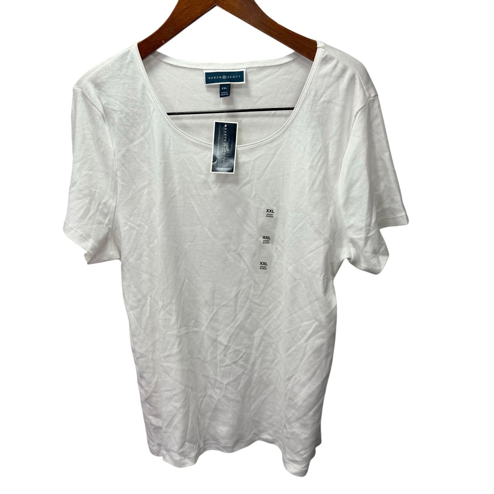 Macys Macy's Karen Scott Blouse Top sz XXL Cotton NEW # G721 Size XXL / US 16-18 / IT 52-54 - 6 Thumbnail