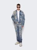 Givenchy o1mle0226 Denim Jeans In Rip And Repair in Blue Size US 31 - 2 Thumbnail
