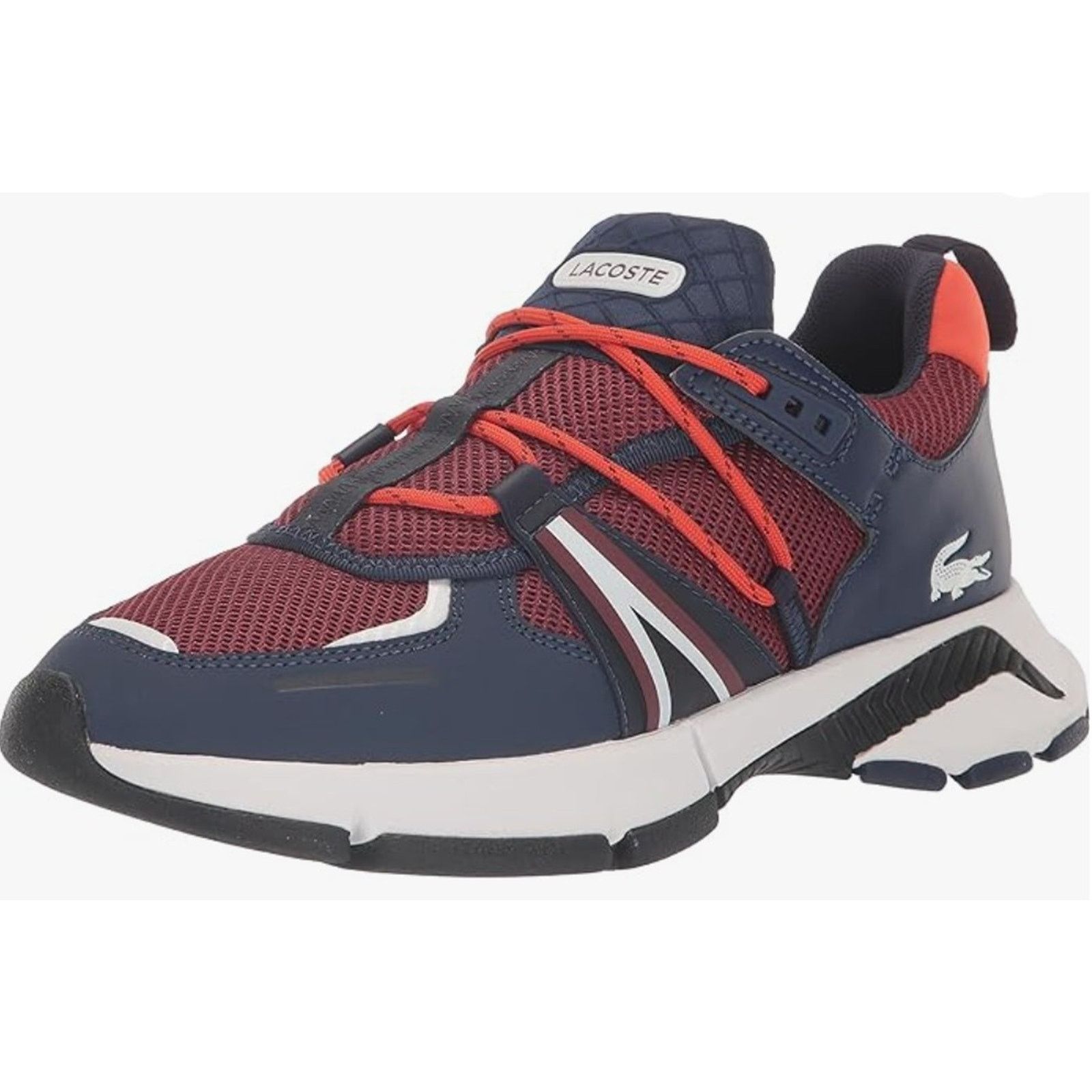 Lacoste Men's L003 Sneaker Burgundy Navy Size 13 M