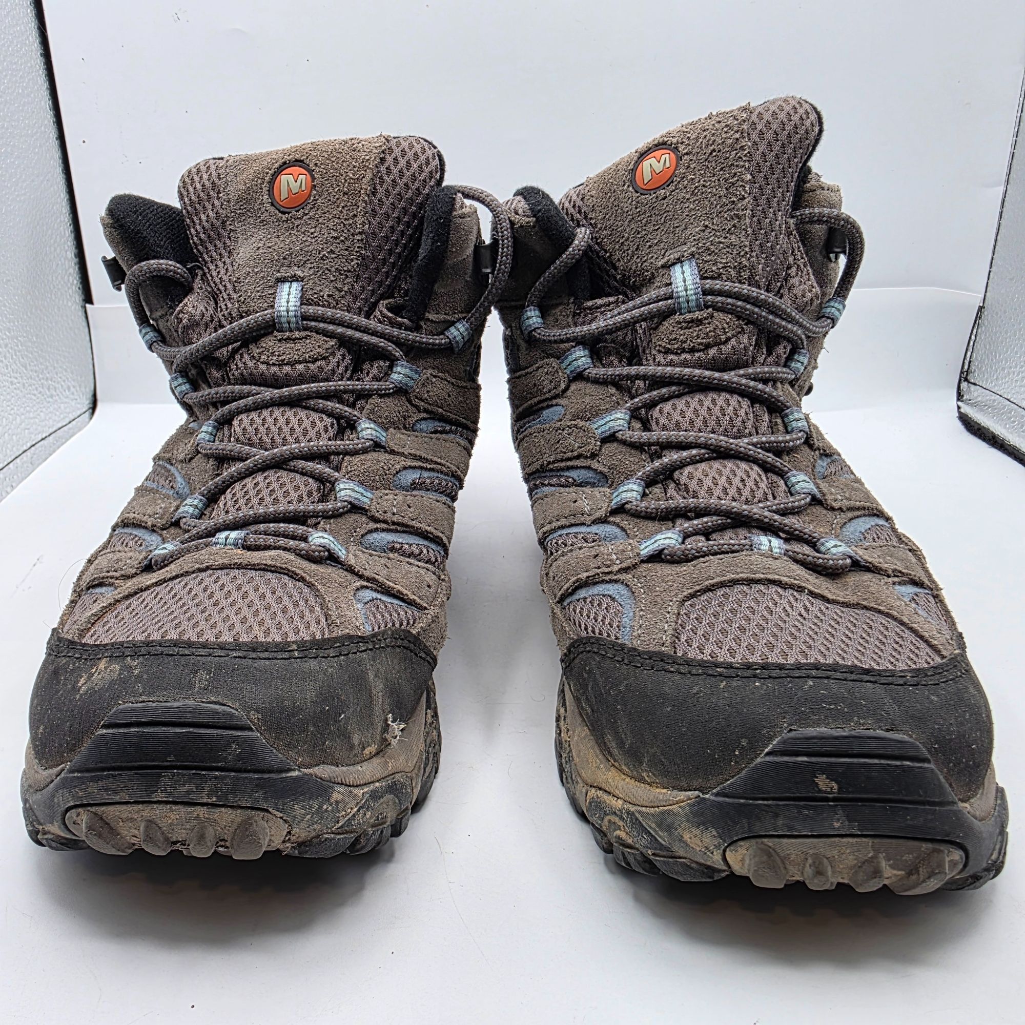 Merrell Merrell Moab 2 Mid Womens Size 11 Gray Hiking Shoes Camping Size US 11 / IT 41 - 2 Thumbnail