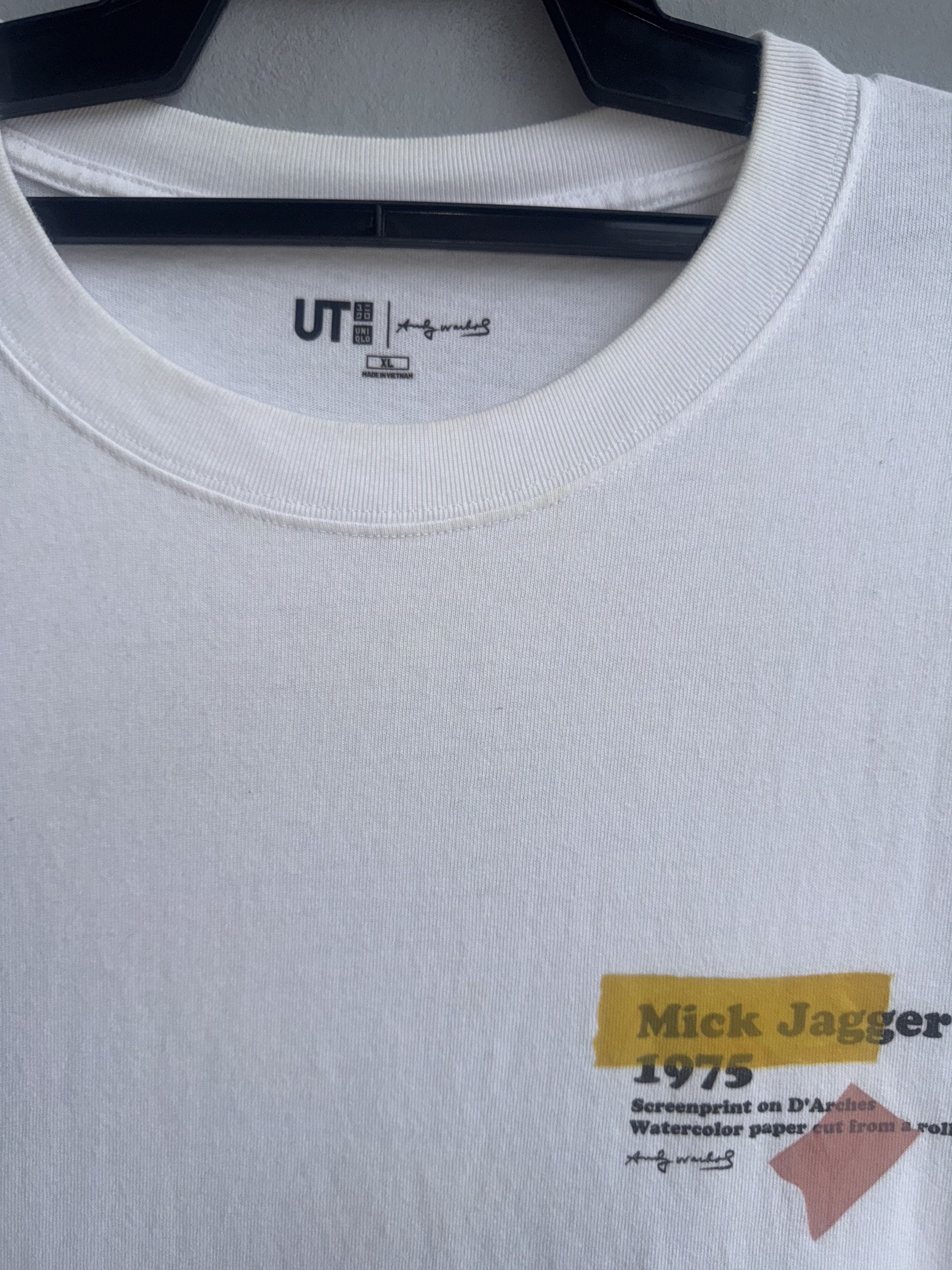 Andy Warhol × The Rolling Stones × Uniqlo Mick Jagger The Rolling Stones Andy Warhol Uniqlo Shirt Size US XL / EU 56 / 4 - 4 Thumbnail