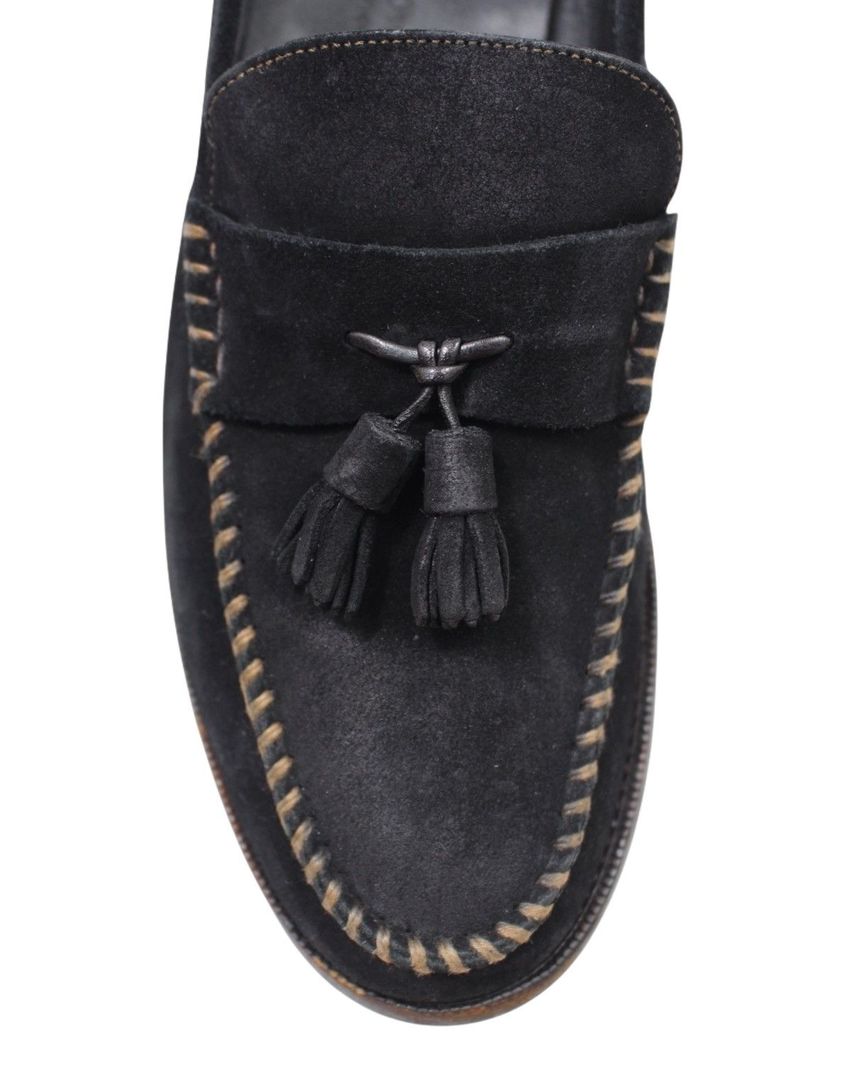 Japanese Brand SODA HOMME BLACK SUEDE TASSEL LOAFERS Size US 8 / EU 41 - 6 Thumbnail
