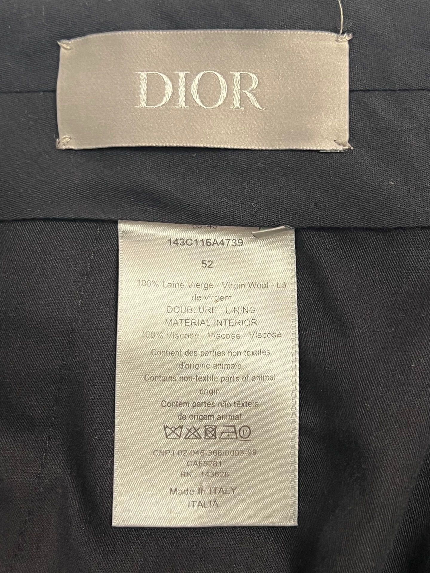 Dior Dior Runway Wool Trousers Men's Black 52 Size US 36 / EU 52 - 5 Thumbnail