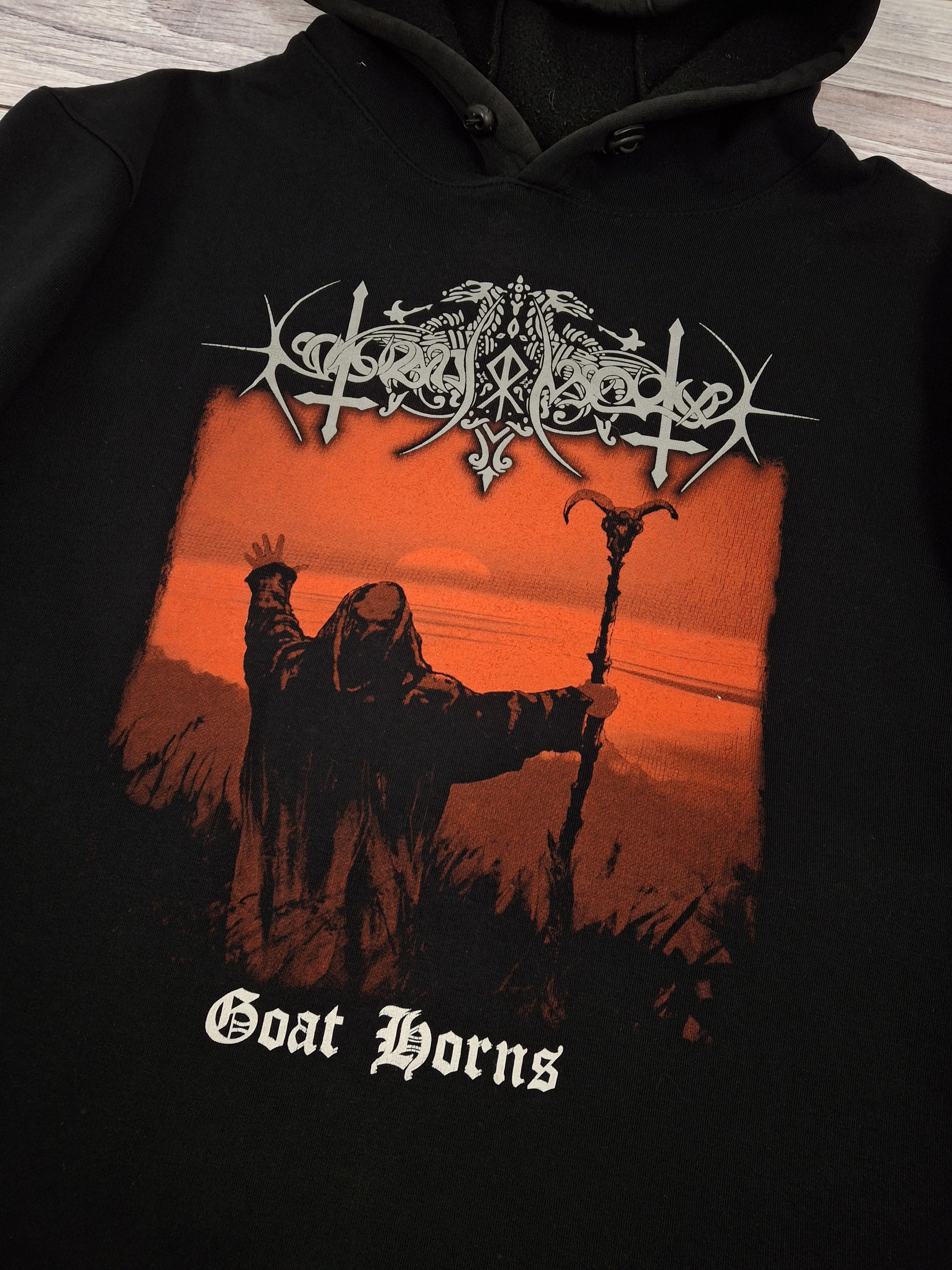 Band Tees × Vintage Nokturnal Mortum - Goat Horns original vintage hoodie 00s Size US XL / EU 56 / 4 - 3 Thumbnail
