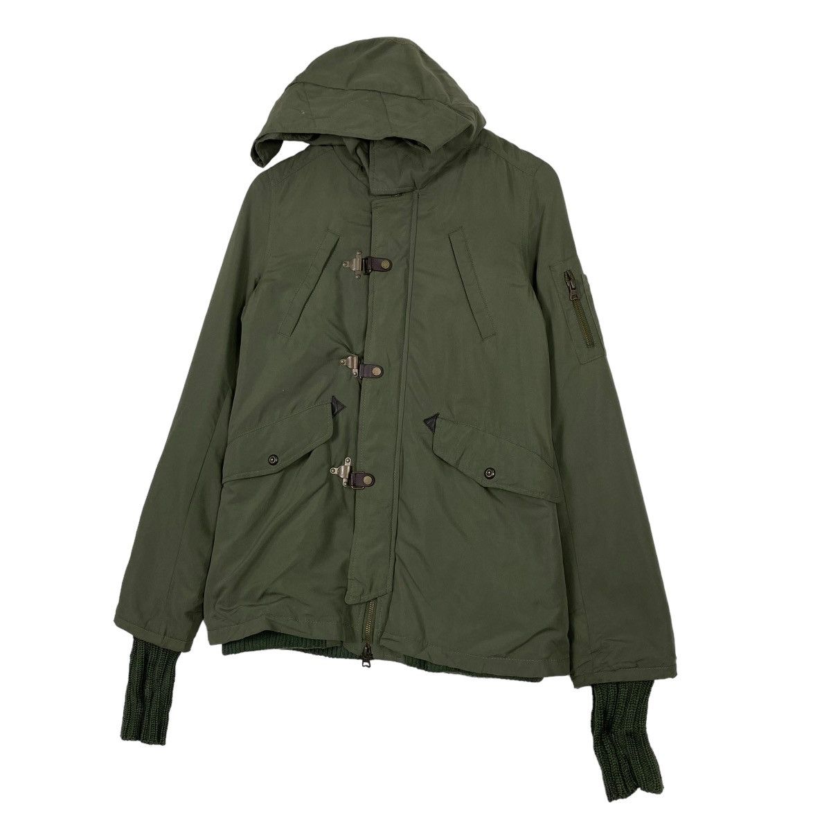 Japanese Brand SLY MILITARY ORIGINAL WEAR PARKA HOODIE JACKET Size US M / EU 48-50 / 2 - 2 Thumbnail