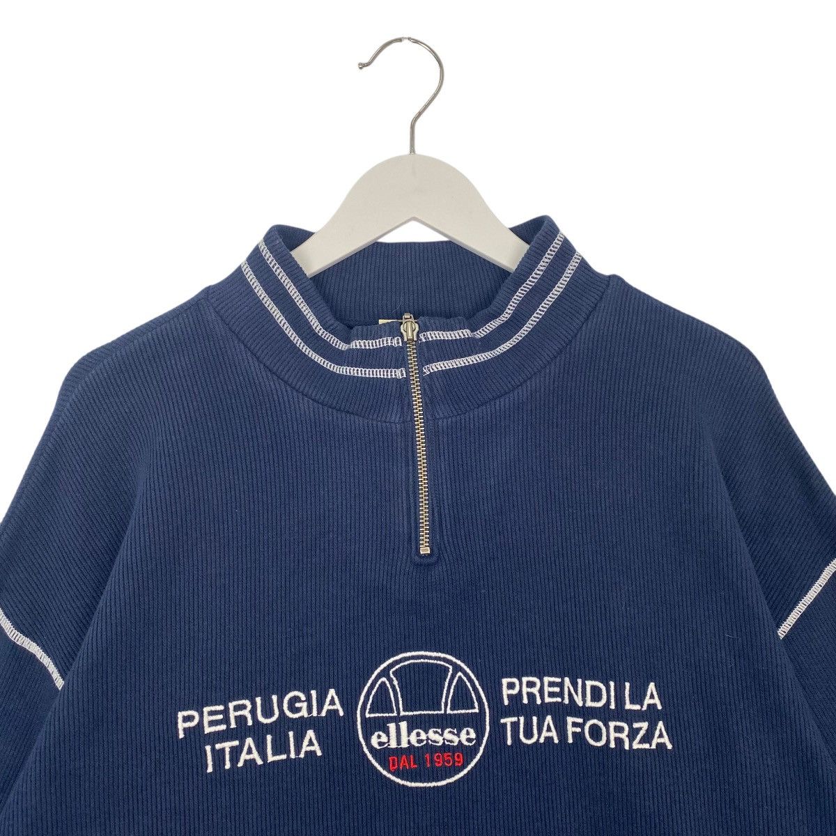 Other Vintage Ellesse Small Embroidered Quater Zip Blue Size M Size US M / EU 48-50 / 2 - 4 Thumbnail