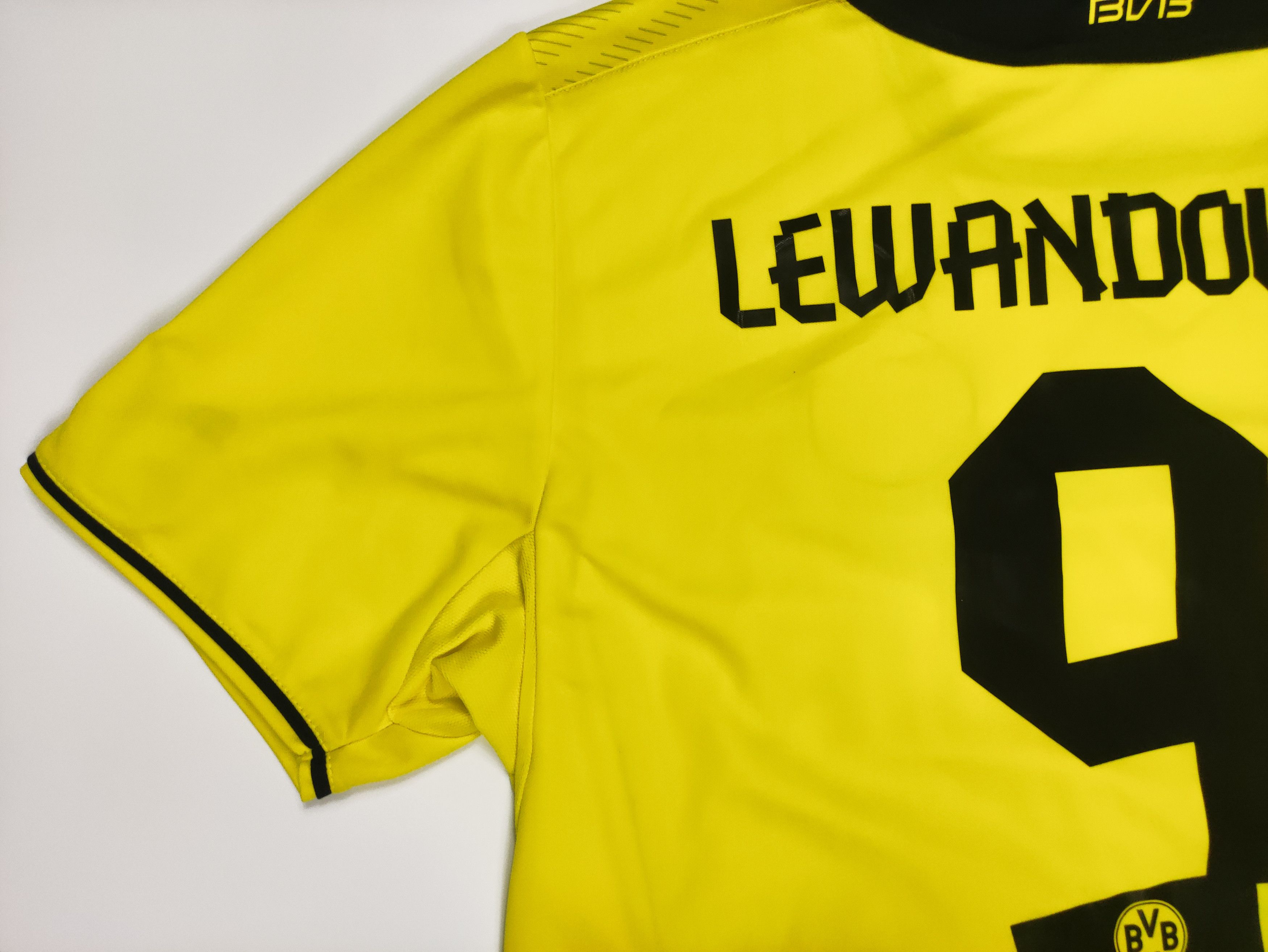 Puma Lewandowski #9 Borussia Dortmund 2013 2014 Puma Home Shirt Size US XL / EU 56 / 4 - 9 Thumbnail