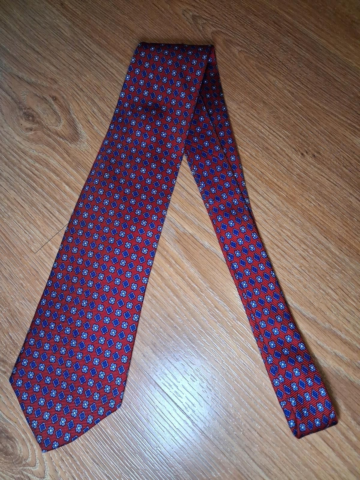 Brooks Brothers Brooks Brothers 100% Silk Tie Red Floral Made in USA Wide Size ONE SIZE - 4 Thumbnail