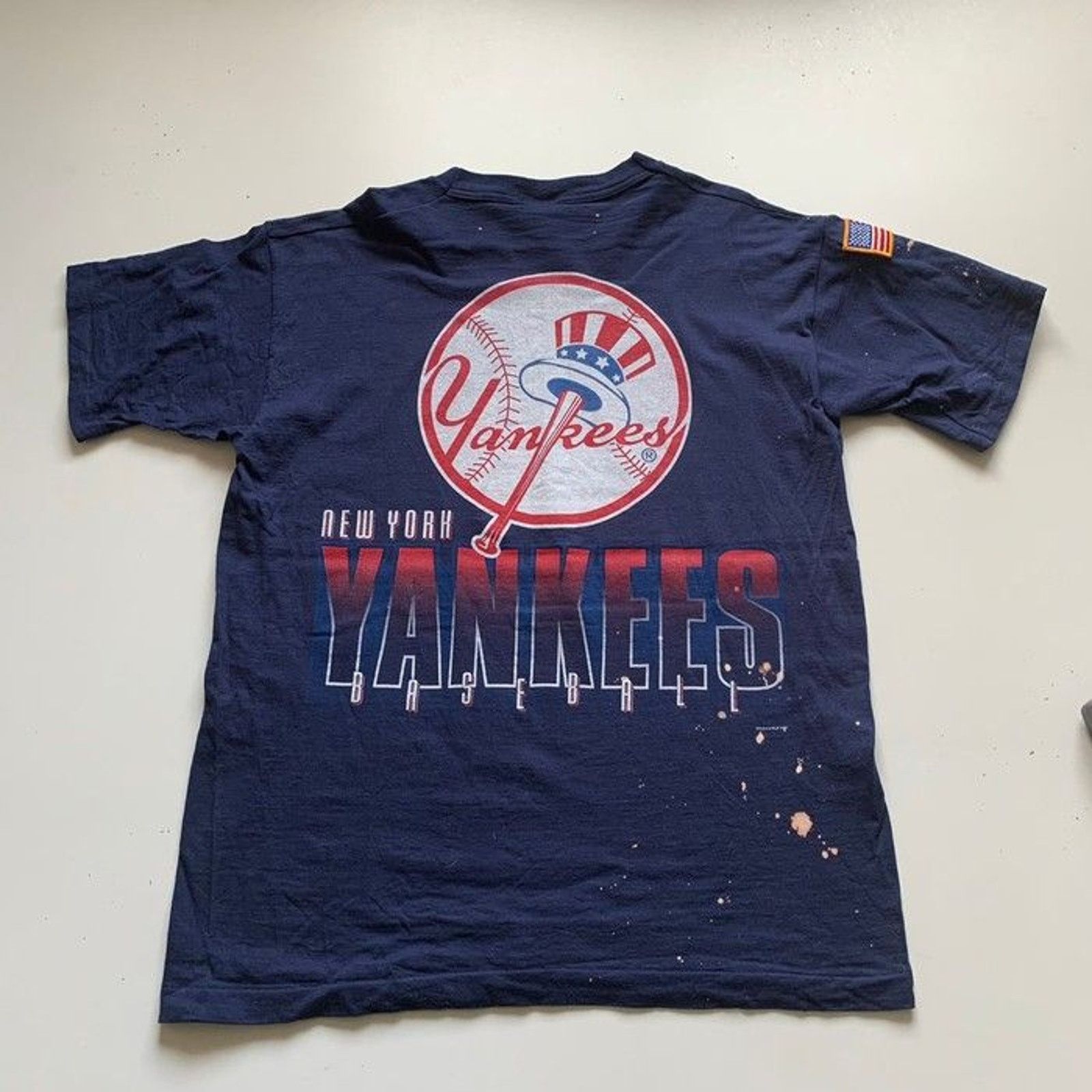 MLB × New York Yankees × Vintage Vintage 90s New York Yankees MLB Salem Graphic T Shirt Large Size US L / EU 52-54 / 3 - 1 Thumbnail