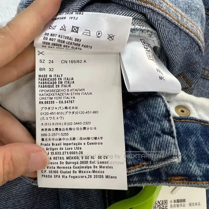Miu Miu Miu Miu Summer Blue Cotton Casual Pants . Size 28" / US 6 / IT 42 - 4 Thumbnail