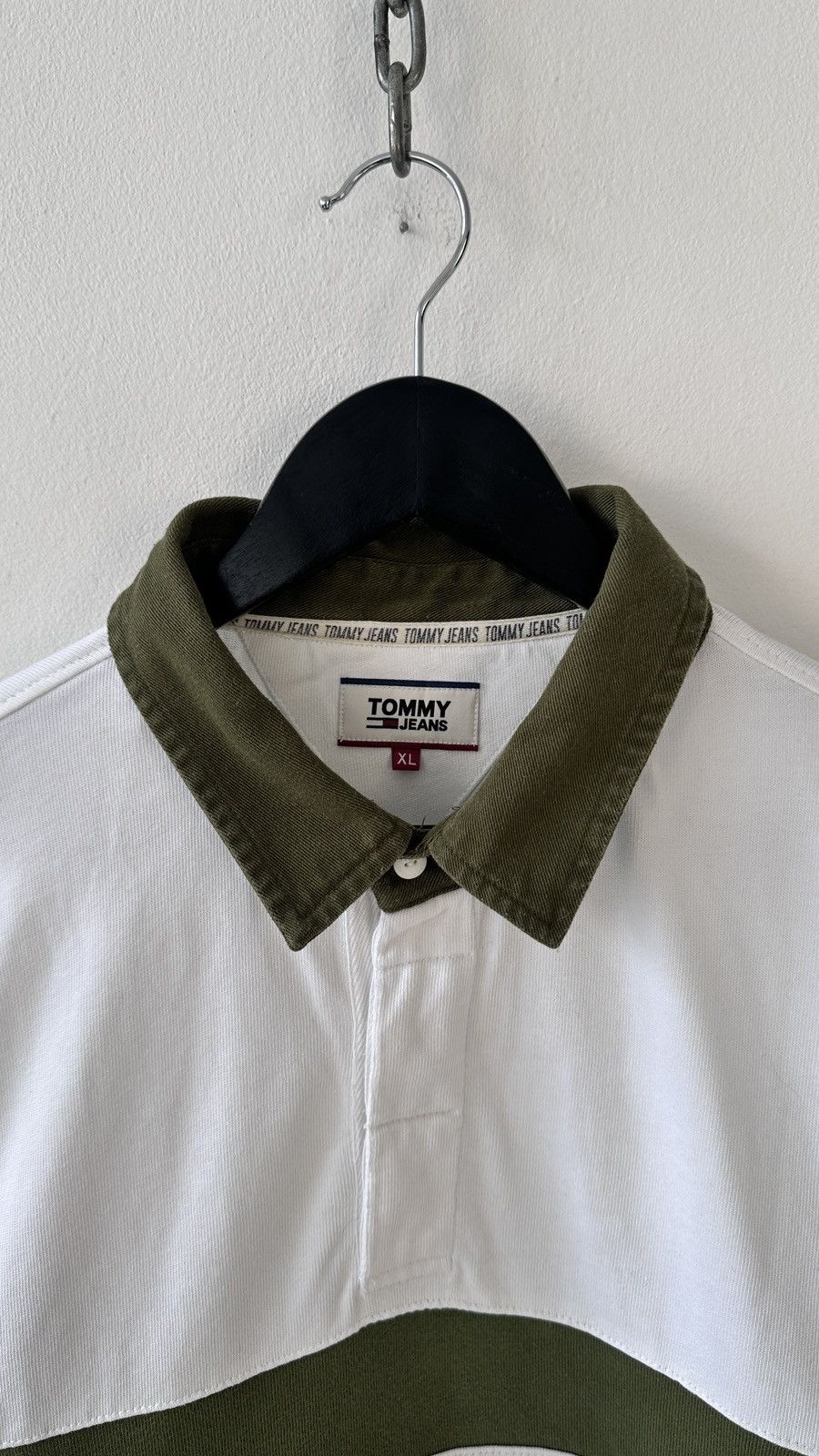 Tommy Hilfiger Tommy Jeans Rugby Shirt XL Long Sleeve Polo Colorblock Y2K Size US XL / EU 56 / 4 - 7 Thumbnail
