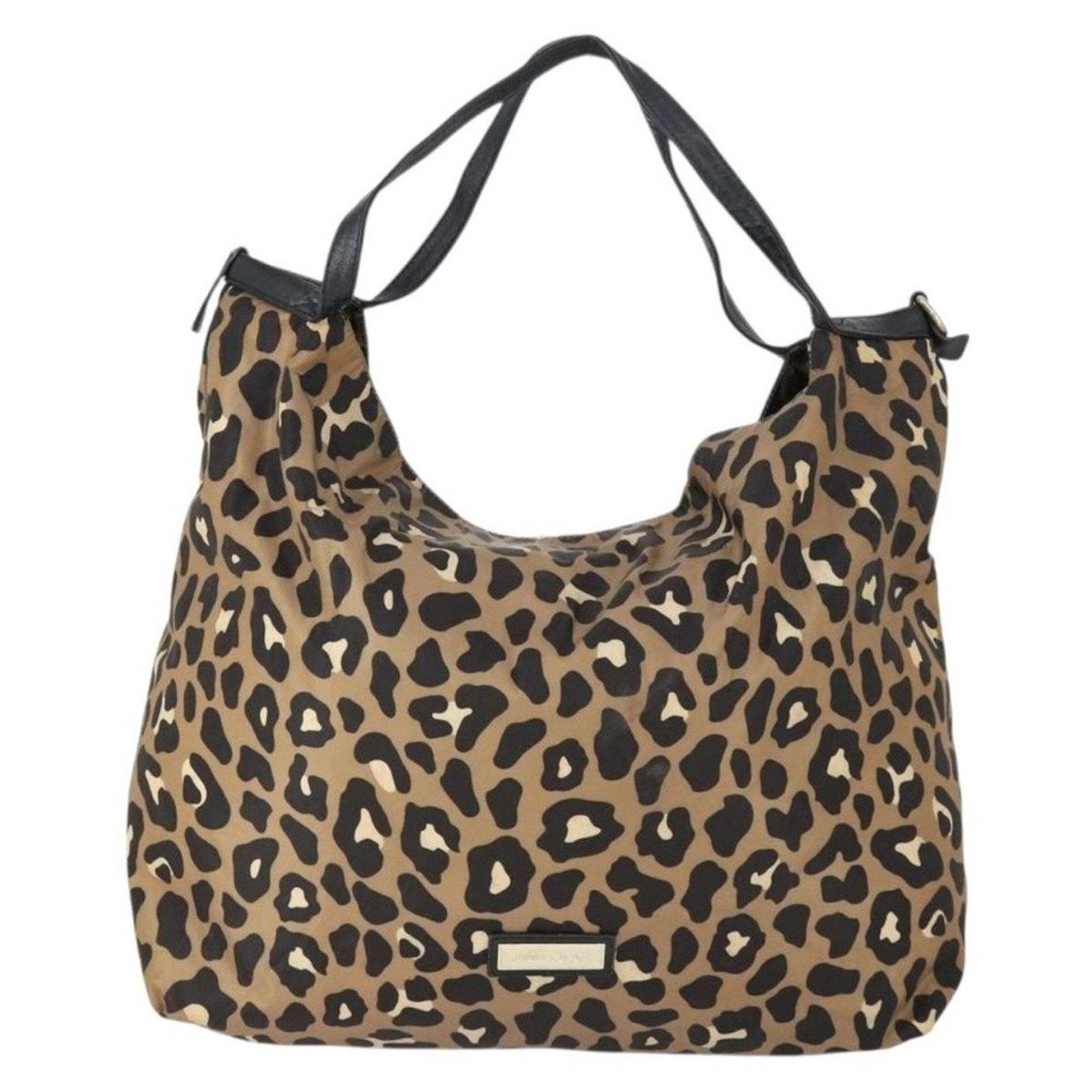 Jimmy Choo Jimmy Choo Leopard Print Nylon Tote Bag with Baby pouch Size ONE SIZE - 3 Thumbnail