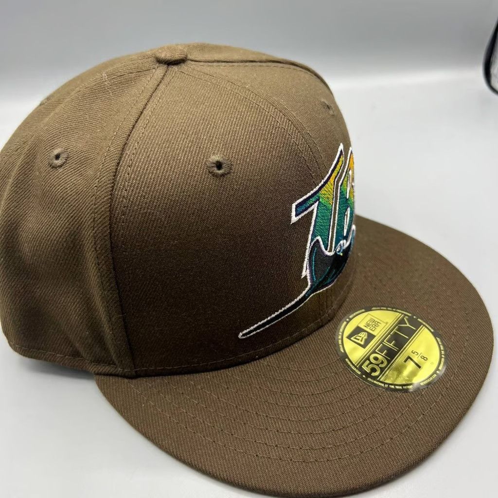 New Era Tampa Bay Rays Hat Men 7 5/8 59Fifty New Era Fitted Cap Size ONE SIZE - 3 Thumbnail